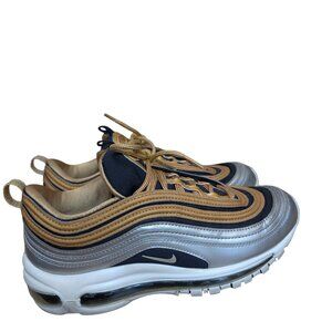 Nike Womens Air Max 97 Metallic Gold Black sz 8.5 AQ4137-700 Retro Streetwear